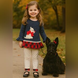 Rare Editions Scottie Dog 2-Piece Set Size 6